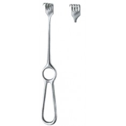 Volkmann Retractors Semi-Sharp 4 Prongs 9x19 22cm/8 3/4"