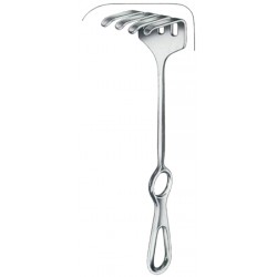 Koerte Retractors 4 Prongs 46x55mm 23cm/9"