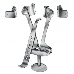 Henner(Lempert) Retractors 12cm/4 1/2"Complete with 2 Pairs Blade and Centre Blade