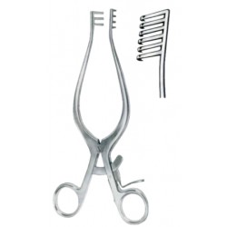 Weitlaner Retractors 5x6 Teeth Blunt 25cm/10"